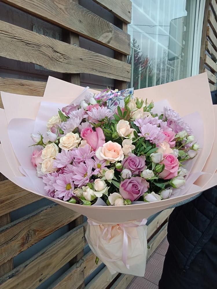 Букет фея в Кромы Букет цветов из: Розы и Хризантемы в Кромы