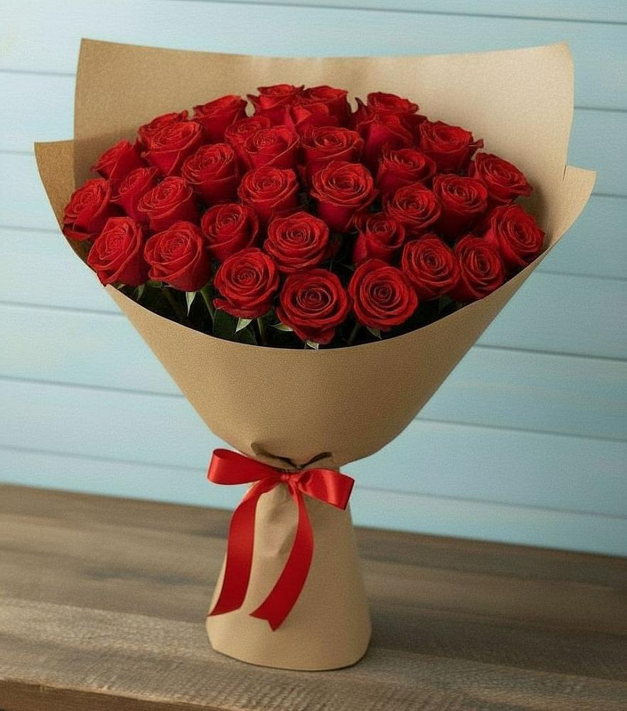 Букет Красные розы Милано в Кромы