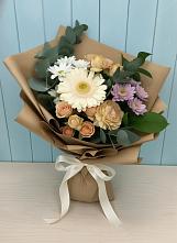 Букет цветов из:  Герберы и Хризантемы в Кромы