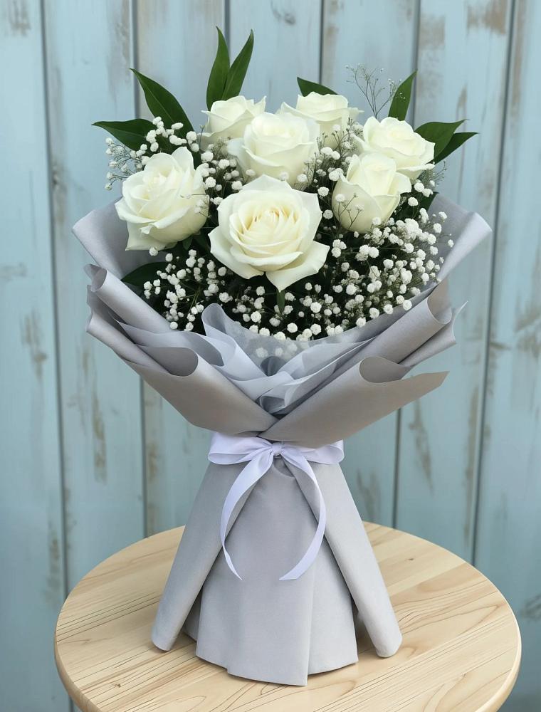 Букет цветов из: Розы в Кромы