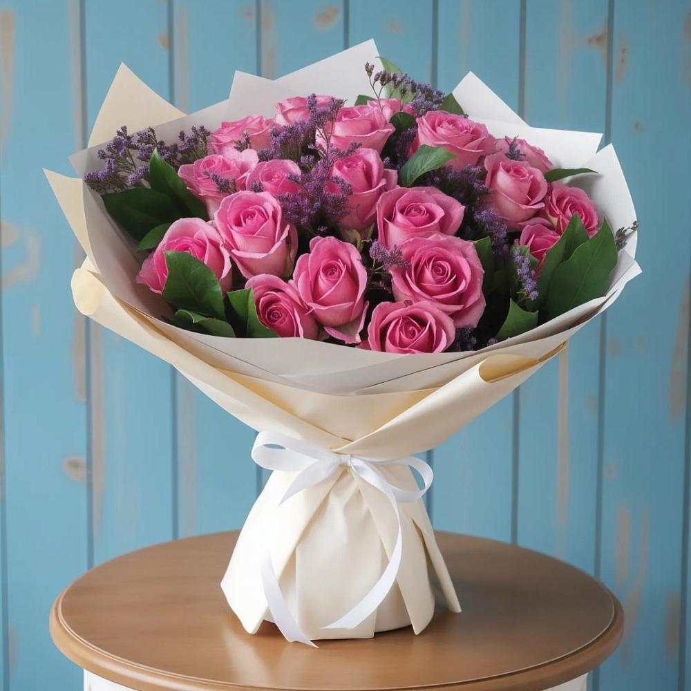 Букет счастливые мгновения в Кромы Букет цветов из: Розы в Кромы