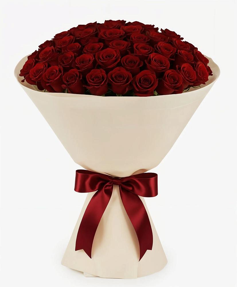 101 Бордовая роза Блэк Бакарра в Кромы Букет 101 Бордовая роза Блэк Бакарра в Кромы