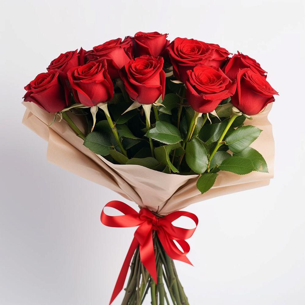 Букет 11 Красных роз Эдлесс Лав в Кромы
